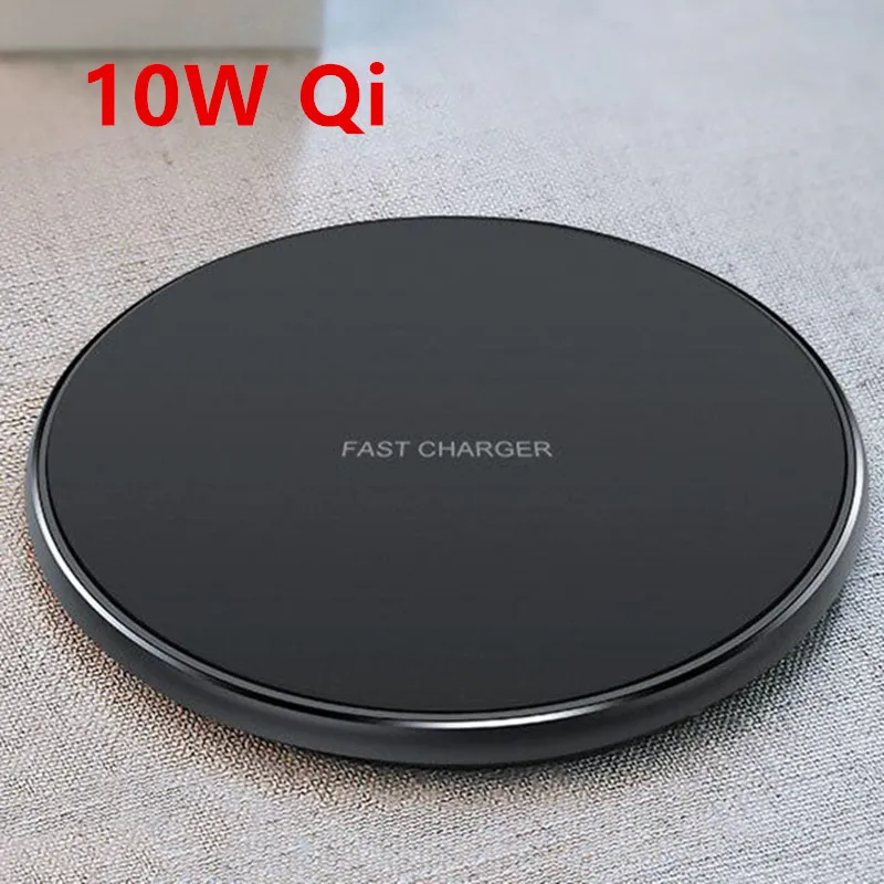 USB 10W Qi Беспроводное зарядное устройство для iPhone X/8 Видимый быстрый беспроводной зарядный коврик для samsung S9/S9+ S8 Note 9 9+ 8 Xiaomi huawei LG