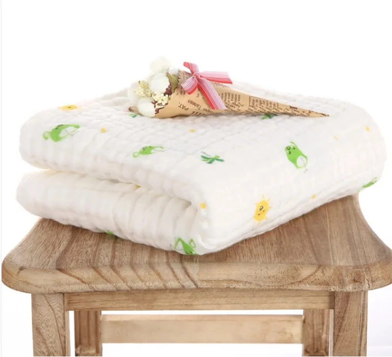 MOTOHOOD 9 Layers Cotton Bath Towel Kids Quilt Baby Blankets Newborn Bedding Photography Props Cotton Warm Blanket Swaddle (13)