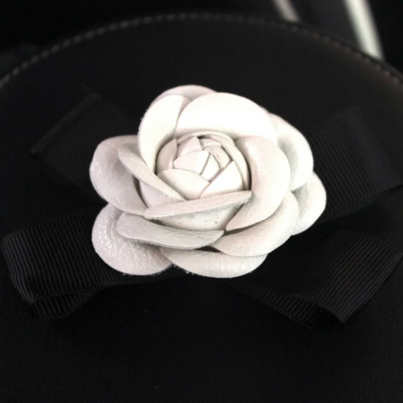 Car Mounted CD Car CD Bags Camellia Car Disc Pack Disc Case Women's Flower CD Holder DVD die pian bao