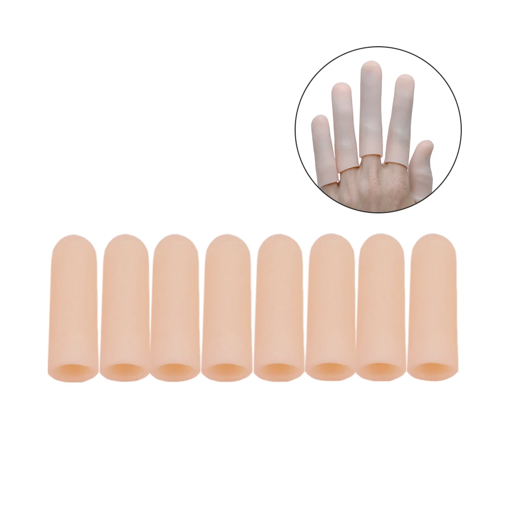 2Pcs Tubes Finger Protector Silicone Gel Corn Blister Protect Pain Relief Sleeve Cover Toe Separators Foot Care Tool Z55401