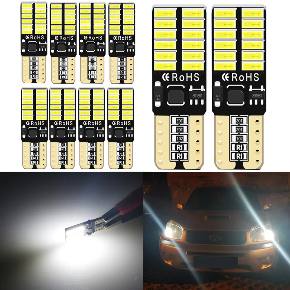 

W5W T10 Led Car Interior Bulb Canbus Error Free T10 White Car Side Wedge Light Lamp Car Styling Auto 12V for Mercedes W203 W205