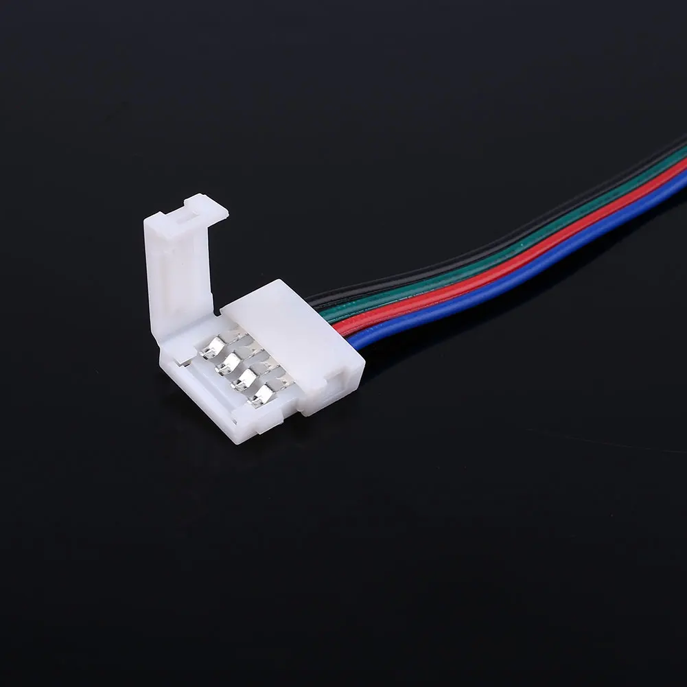 Соединительный ленточный светильник 4Pin 4Pin для 5050 RGB Светодиодный интерфейс 10 мм светодиодный многоцветной Кабель-адаптер
