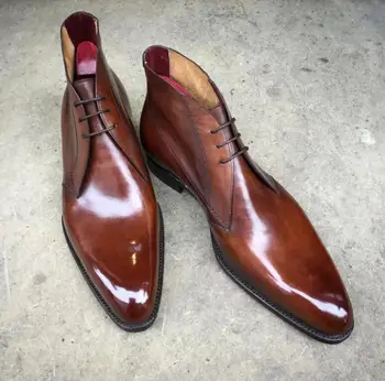 

Men PU Leather Fashion Shoes Low Heel Fringe Shoes Dress Shoes Brogue Shoes Spring Boots Vintage Classic Male Casual AP022