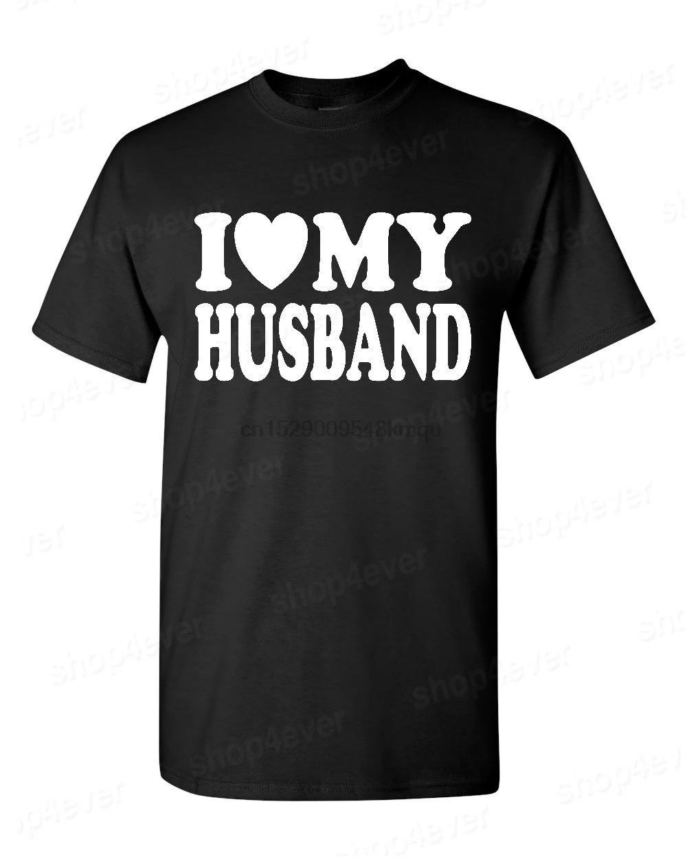 Футболка с надписью I Love my husman подарок на свадьбу День Святого Валентина Мужская