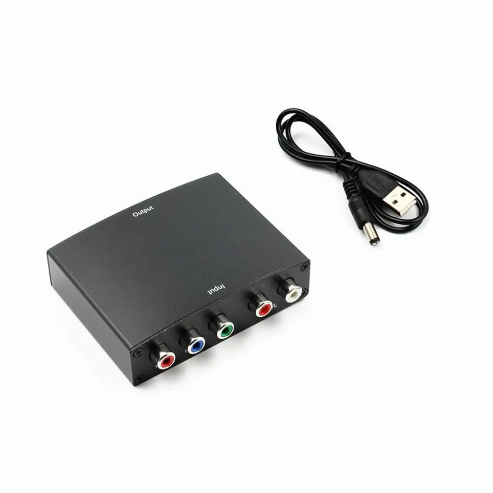 Профессиональный YPBPR к HDMI конвертер простой в использовании AV видео аудио HDCP YPbPr/RGB+ R/L аудио к HDMI конвертер адаптер