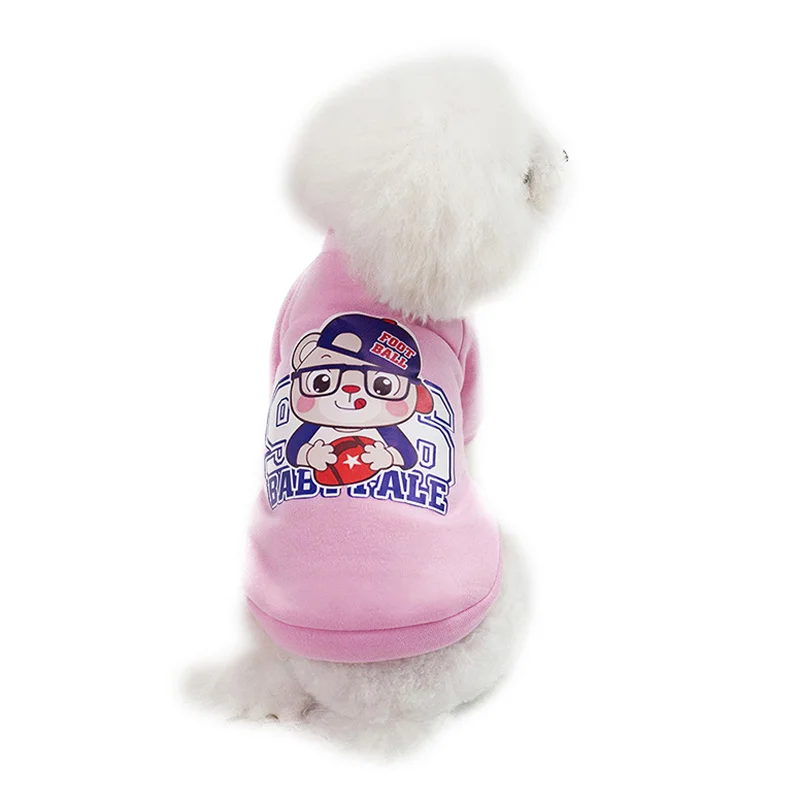 Fashion Pet Small Dog Clothes Winter Warm Dog Jacket Harness Chihuahua Puppy Coats XS-XL - Цвет: Pink Bear