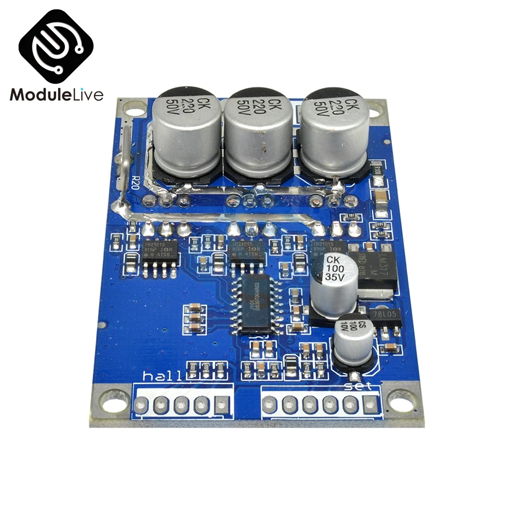 500 Вт AC/DC 12 V-36 V 15A регулятор бесщеточного двигателя с Холла мотор сбалансированный автомобиль драйвер платы инструменты