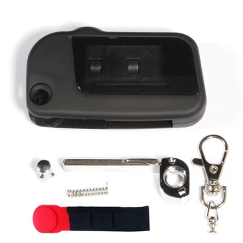 

Uncut Case with Glass for Starline A93 A63 A39 One-piece Keychain Case A93 Folding Car Flip Remote unlock remote burglar alarm