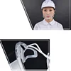 Eco Friendly Transparent Plastic Catering Chef Anti-spit Mask Reusable Kitchen Cooking Adjustable Mouth Cover Mask 5