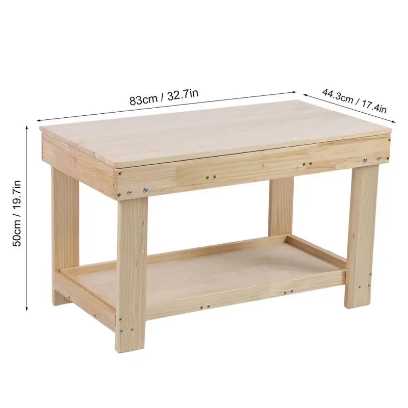 wooden baby play table
