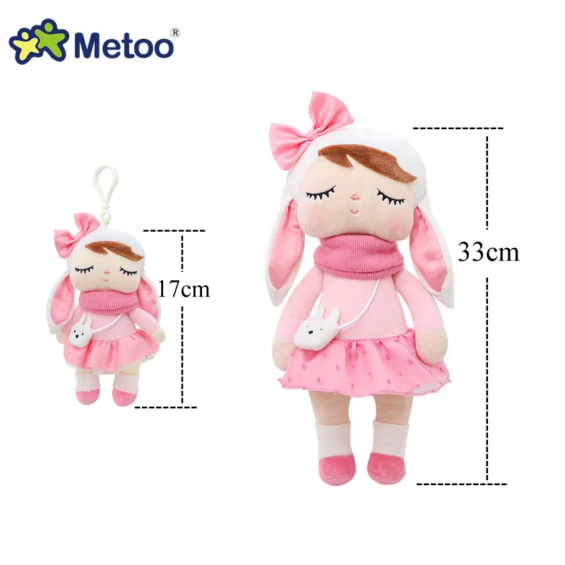 Metoo Angela Doll Pink Rabbit Unicorn Fox Cat Fores Animals Stuffed Plush Toys Name For Kids Birthday Christmas Gifts plush dolls