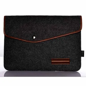 

11 " 12 " 13 " 15 " wool felt envelope notebook laptop Sleeve bag for Macbook laptop inner hasp bag