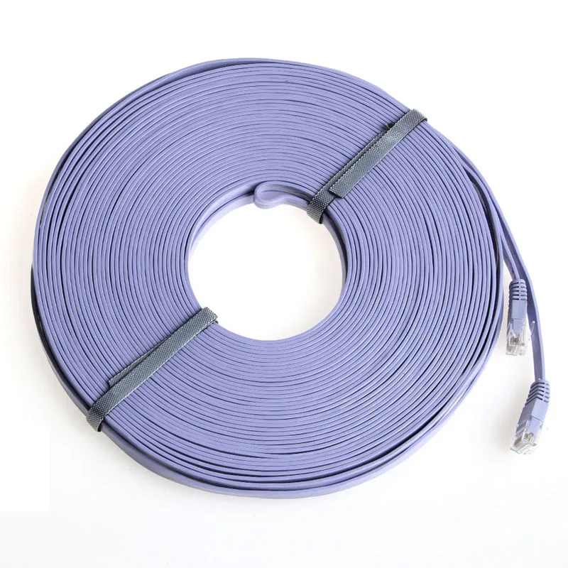 Много Cat6e RJ45 ультратонкий плоский Ethernet сетевой кабель LAN патч Интернет 1 до 30 м DXAB
