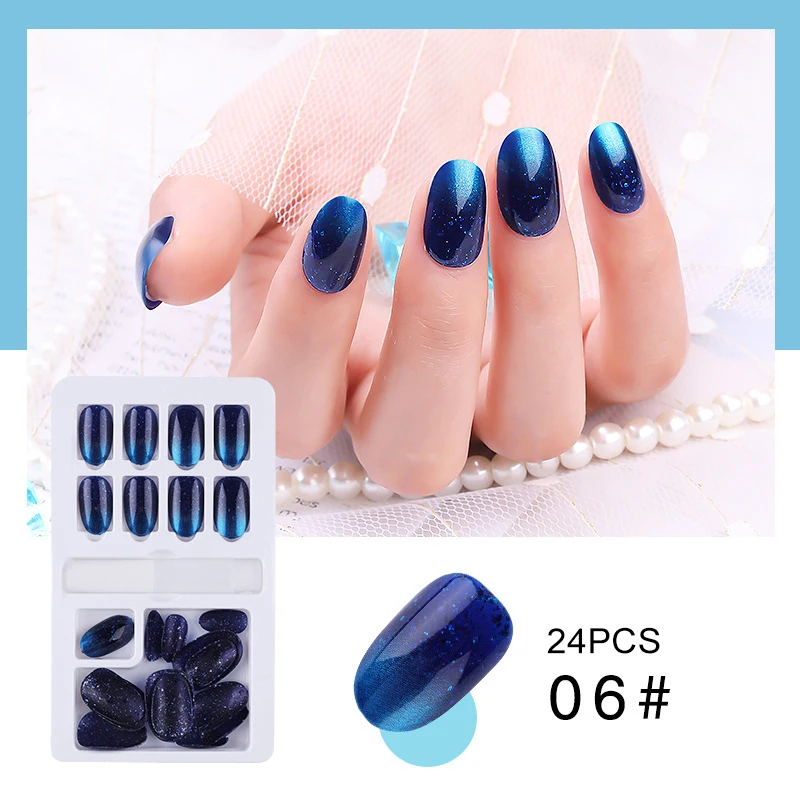 Накладные ногти с полным покрытием, 24/30 шт, 28 стилей, Готовые накладные ногти, искусственные ногти, украшения для женщин, сделай сам, инструменты для дизайна ногтей