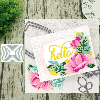 

Metal cutting dies nesting frames cut die mold decoration Scrapbook paper craft knife mould blade punch stencils die