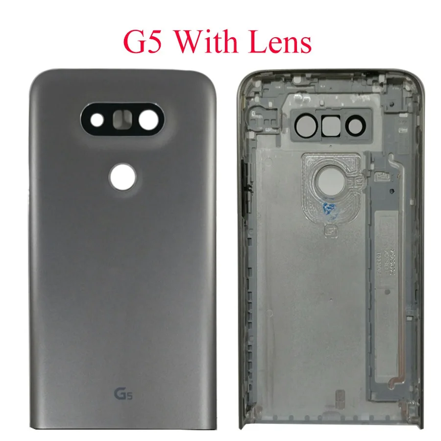 Для LG G5 крышка батареи для LG G5 H850 LS992 H860N Задняя крышка батареи с объективом камеры и отпечатком пальца G5 корпус