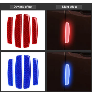 

4pcs Reflective Car Door Side Stickers Glue Guard Strip Anti-collision Buffer Universal Car Accessories for BMW x1 x3 x5 1 3 5