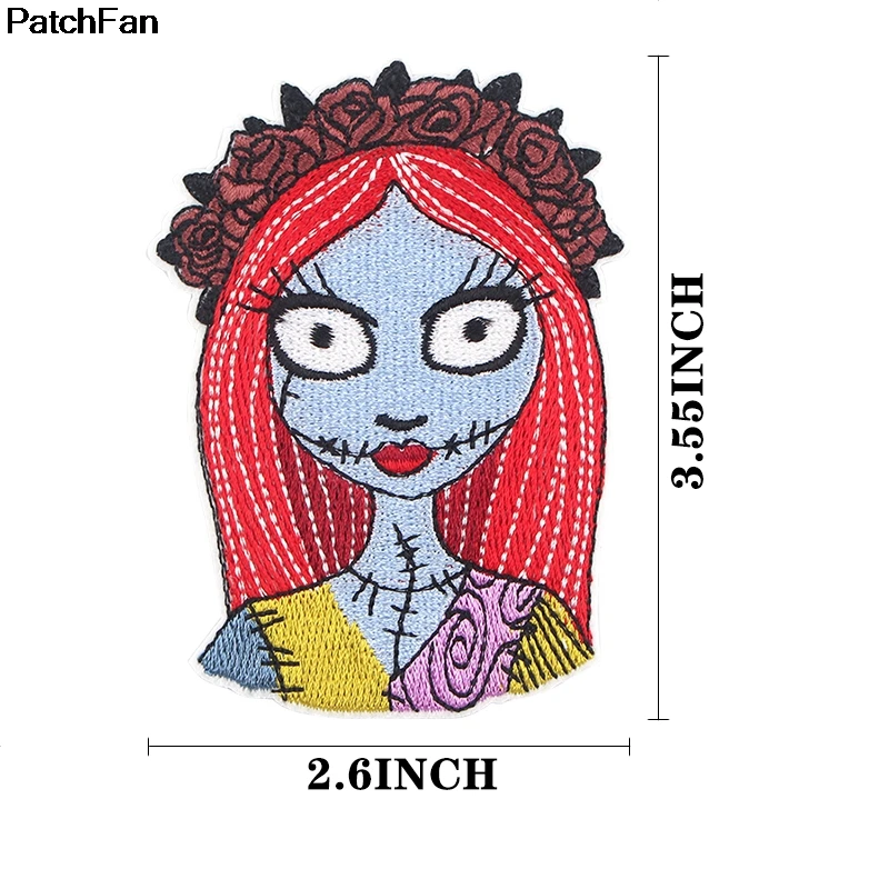 A2579 Patchfan Кошмар перед Рождеством вышитые DIY железо/пришить на ткань аксессуары новые популярные патчи Аппликации