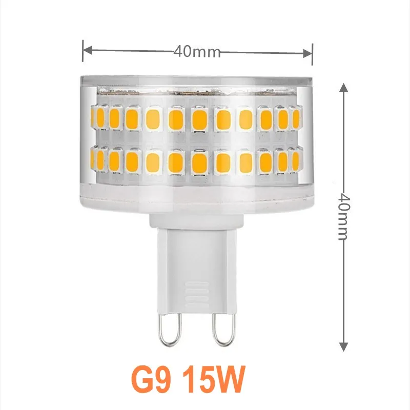 Приглушаемая светодиодная лампочка G9 SMD2835 сменная галогенсветильник лампа для