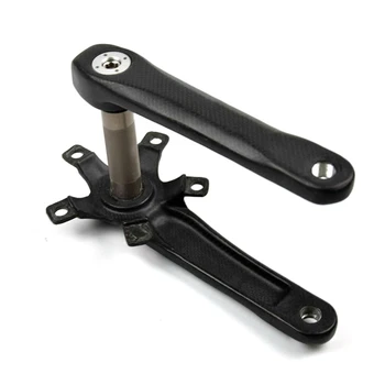 

Carbon Road Bike Crank Carbon Racing Bicycle Crankset 5 Catch Length 170mm BCD130mm 3K Matte Bicycle Parts