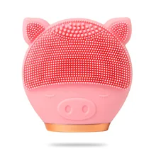 Легкий силиконовый Электрический Очищающий Инструмент, очищающая сужающая поры щетка для очищения лица с контролем масла* i