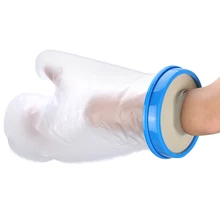 Blue PP Ring Adult Arm bathing protective sleeve SL-H2100 54.5cm Fit Arm Sleeve Super Elastic Silicone Waterproof PVC Material