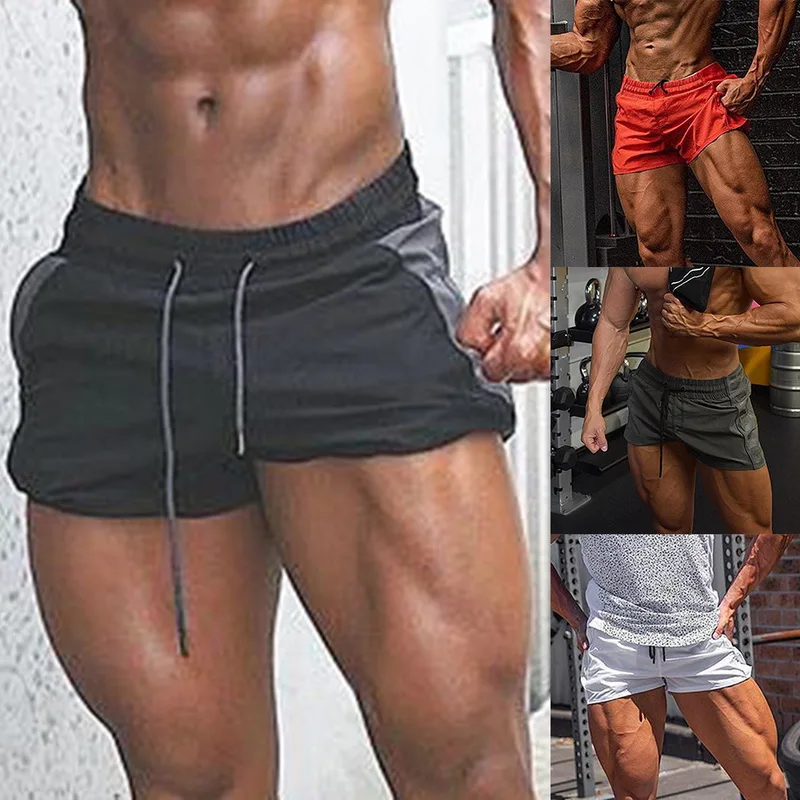 Hot Product SHUJIN 2020 Men Fitness Bodybuilding Shorts Man Casual Gyms Workout Male Breathable Mesh Quick Dry Sportswear Beach Shorts