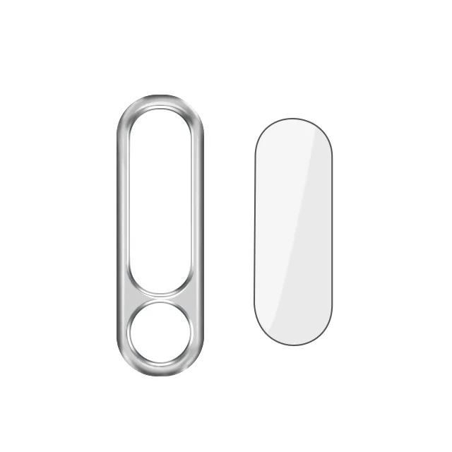 Silver Ring glass 3 в 1 закаленное стекло для Redmi Note 8 pro note 7 8 Защитное стекло для экрана объектива камеры металлическое кольцо для Redmi Note 8 pro пленка стекло - Цвет: Silver Ring glass