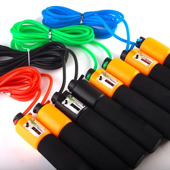 

Sponge Count Flexible Aerobic Exercise Skipping Jump Rope Adjustable Bearing Speed Skipping Fitness Rope Strap