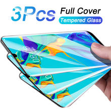 3PCS Full Cover Protective Glass On For Huawei P30 P40 Lite P20 Pro Screen Protector On Huawei Mate 20 Lite 10 Pro Glass Film
