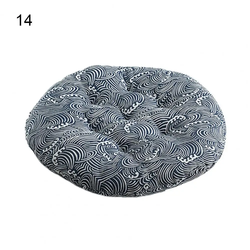 Nordic Style Printing Chair Cushion Cushion Round Cotton Flax Strong Flexibility Chair Cushion Pad Non-Slip Sofa Pillow 