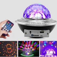 Диско-светильник, мини светодиодный хрустальный магический шар, сценический светильник, ing Effect, UFO, Bluetooth, динамик, Домашний Светильник для атмосферы, профессиональный сценический бар