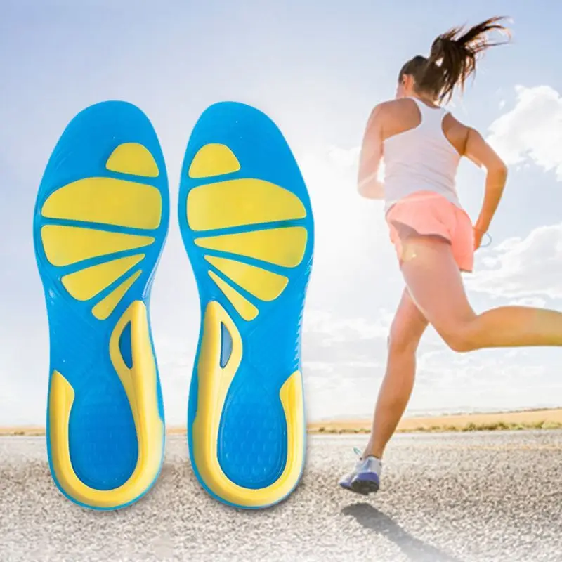 Силиконовый уход для ног: стельки для бега спортивная стелька с амортизацией ударов колодки арки ортопедические подушки высокого качества