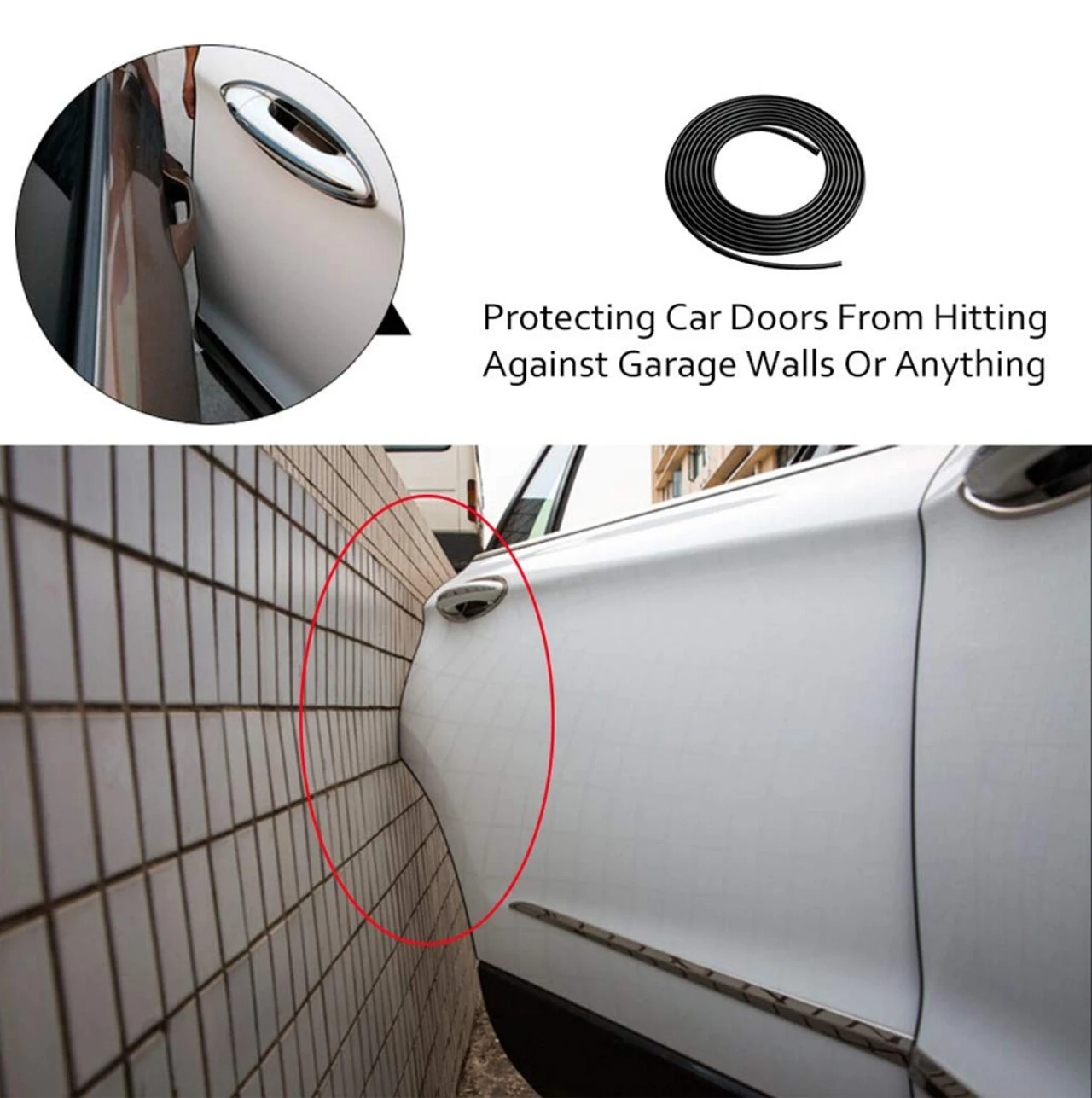 Car Styling Door Protection Strips for peugeot ford focus golf mk3 jetta honda civic jimny citroen c3 corolla
