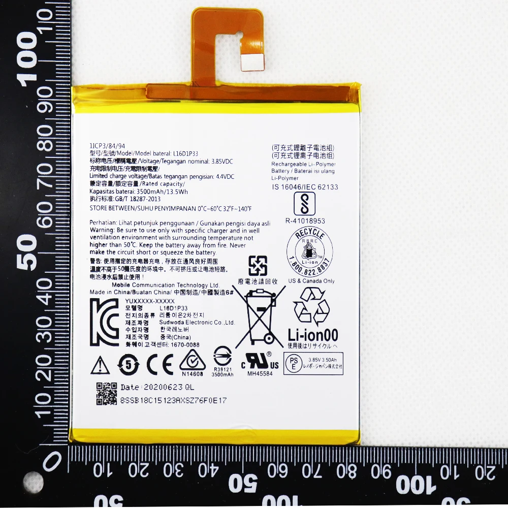 

5pcs 10pcs 3500mAh L16D1P33 Battery For Lenovo TAB 7 TB-7504N TB-7504F 7504X Batteries