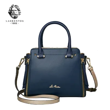 

LAORENTOU Leather women handbags fashion luxury handbags women bags designer bags famous brand women bags 2020 new tote bag