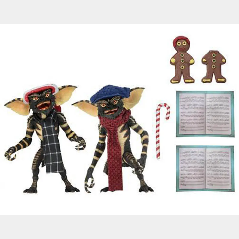 

2pcs Original Neca Gremlins Christmas Carol Gremlin Action Figure Collectable Toy Doll Christmas Gifts