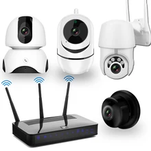 Комплект видеонаблюдения комплект ip-камер WiFi камера 1080P двухстороннее аудио ночное видение беспроводная CCTV камера система безопасности комплект