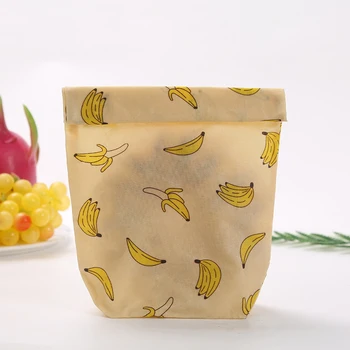 

Zero Waste Reusable Storage Wrap Bag Sustainable Organic Sandwiches & Cheese Beeswax Food Wrapping Paper BPA & Plastic Free