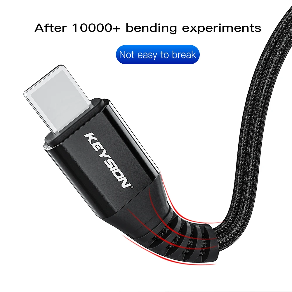 KEYSION PD кабель для быстрой зарядки для IPhone 11 Pro Max XR XS 8 Plus usb type C для телефона Lightning Кабель для IPad Pro шнур зарядного устройства