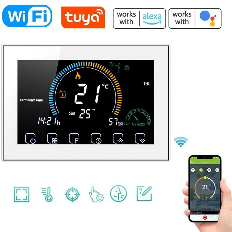 Tuya WiFi smart life Thermostat Electric Floor Heating Water/Gas Boiler