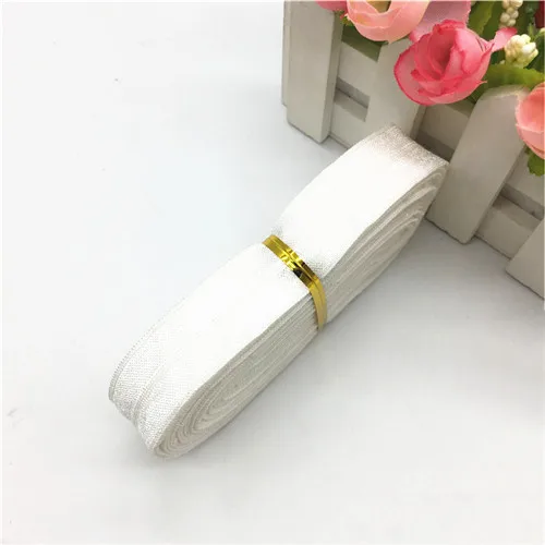 Fold1 White 5M 20 мм сложенная мягкая эластичная лента s спандекс высокая эластичная лента для нижнего белья обернутая эластичная Детская резинка DIY аксессуары 5 м - Цвет: Fold1 White 5M