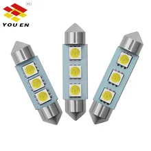 YOUEN Led C5W 5050 3 Smd 3Smd 36 мм 39 мм 41 мм Dc 12 В гирлянда внутренний купольный дверной светильник, свободный светильник, лампа указателя поворота