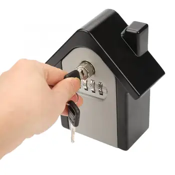 

Aluminium Alloy Double Password Key Lock Wall-mounted Safe Storage Box used in the house, school, factory, hotel, etc.