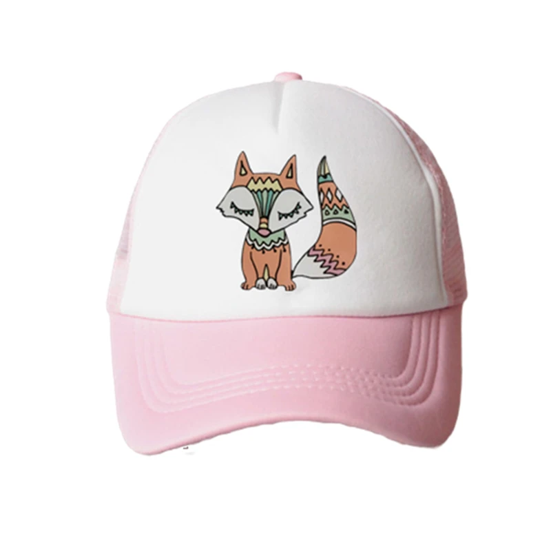 baby girl mesh baseball cap animal boho fox hat cap accessories for 3 8