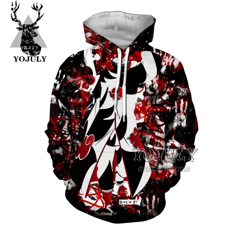 YOJULY Naruto hot sale Hoodies Jacket boy girl teens 3D Hoodie Cosplay Akatsuki Hoodies Sweatshirt streetwear hip hop Anime C113 - Цвет: 12