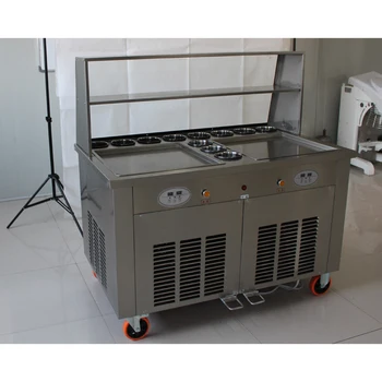 

Stainless steel single round pan fried yogurt machine fried ice cream machine fried ice cream machine ice machine with high qual