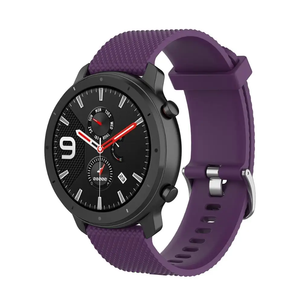18 мм 20 мм 22 мм силиконовый ремешок для huawei/Withings/samsung Galaxy/gear s3/Amazfit Bip Смарт-часы замена Широкие ремешки