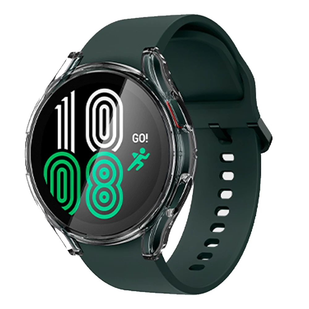 Samsung Galaxy Watch 4 Screen Protector 40mm 44mm, All-Around TPU Anti-Scratch Flexible Case Soft Protective Bumper Cover