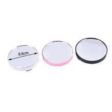 Portable 5x 10x magnifying mirror with two suction cups compact